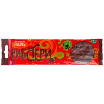 Rusalochka Pivchik Salted and Dried Salmon Straws with Pepper 50g