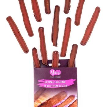 Mavsy Refined Jerky Lamb Basturma with Purple Sweet Potato Dog Snack 100g - buy, prices for MasterZoo - photo 2