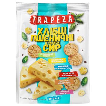 Trapeza Wheat Mini Crispbread with Cheese Flavor 90g - buy, prices for - photo 1