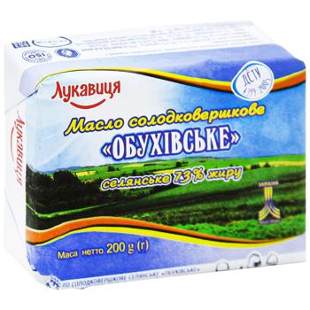 Lukavytsya Obukhivske Sweet Cream Butter 72.5% 200g - buy, prices for Auchan - photo 3