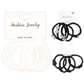 Hair Bands with Decor 4pcs 3151-8