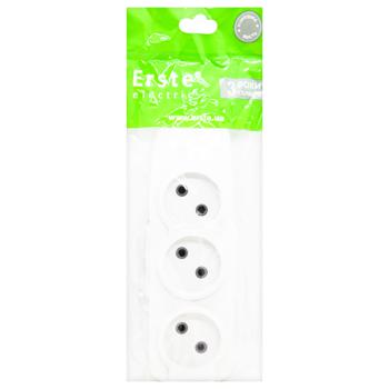 Erste 3 Socket Erste Plug-in Socket without Grounding