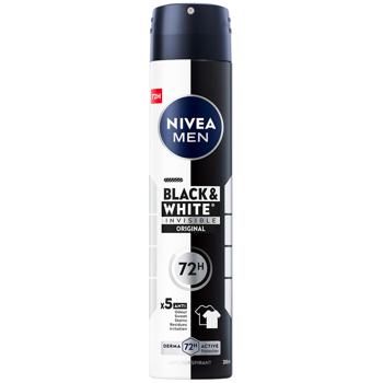 Nivea Men Black and White Invisible Classic Spray Antiperspirant 200ml - buy, prices for - photo 1