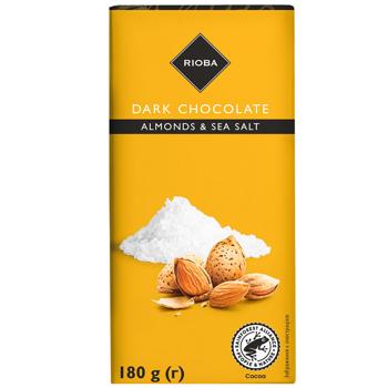 Rioba Almonds & Sea Salt Dark Chocolate 180g