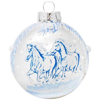 Шар елочный Символ года 6,5см в ассортименте - купить, цены на Auchan - фото 7