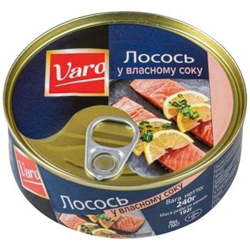 Fish salmon Varo canned 240g - buy, prices for Torba - photo 1