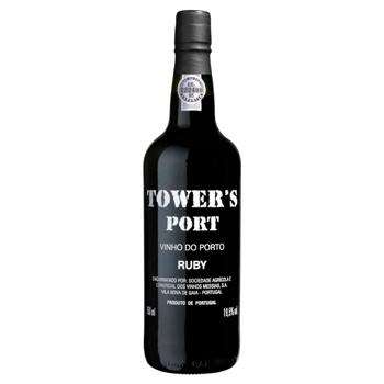 Вино Tower's Port Vinho do Porto Ruby червоне кріплене 19,5% 0,75л