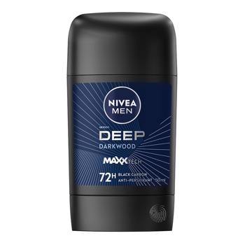 Антиперспирант твердый Nivea Men Deep Darkwood 50мл - купить, цены на - фото 1