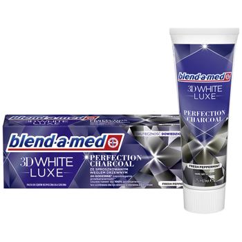 Blend-a-Med 3D White Lux Perfection Charcoal Toothpaste 75ml - buy, prices for COSMOS - photo 1
