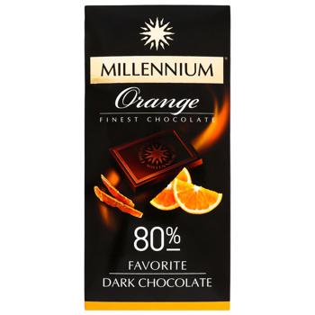 Шоколад чорний Millennium Favorite Orange 80% 100г - купити, ціни на Торба - фото 1