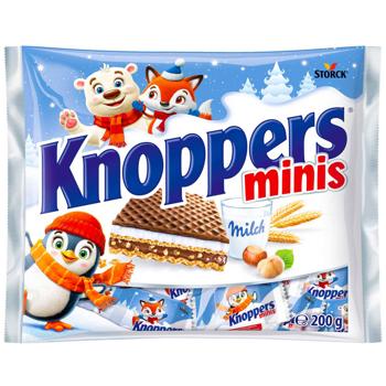 Вафлі Knoppers Minis 200г - купити, ціни на Восторг - фото 1