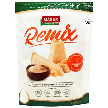 Сыр Remix Formaggi Пармезан тертый 100г - купить, цены на Cупермаркет "Харьков" - фото 1