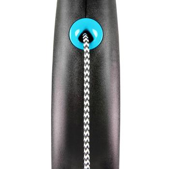 Flexi Black Design Roulette Leash with Cord S Up to 12kg 5m Black/Blue - buy, prices for - photo 3