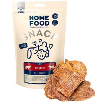 Лакомство для собак Home Food Вымя говяжье 80г - купить, цены на MasterZoo - фото 1