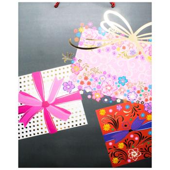 Пакет подарочный бумажный 30*39*12см 738L-5985 - купить, цены на КОСМОС - фото 4