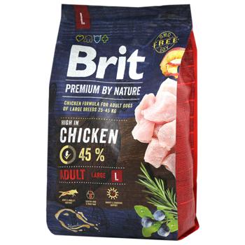 Brit Premium Dry Food with Chicken for Adult Dogs of Large Breeds 3kg - buy, prices for Auchan - photo 4