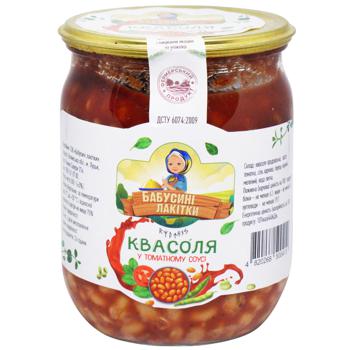 Babusyni Lakitki Beans in Tomato Sauce 500g - buy, prices for Auchan - photo 1