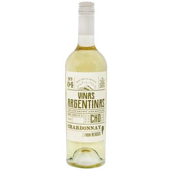 Vinas Argentinas Chardonnay White Dry Wine 12.8% 0.75l - buy, prices for Auchan - photo 1