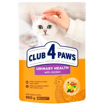 Корм сухой Club 4 Paws Premium с курицей для кошек с заболеваниями мочевыводящих путей 900г - купить, цены на MasterZoo - фото 1