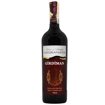 Вино Az-Granata Girdiman червоне напівсолодке 10-13% 0,75л