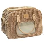 Сумка-переноска Misoco&Co для котів та собак до 15кг 41,5x23x28см бежевий