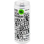 Пиво Kyiv Local Brewery Street Code Lager светлое нефильтрованное 4% 0,33л
