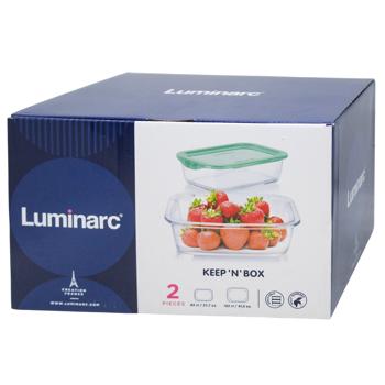Контейнер харчовий Luminarc Keep 820мл,1220мл 2шт