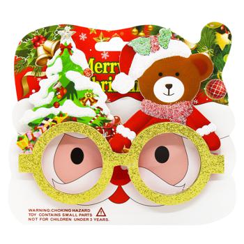 Santa Claus, Snowman, Reindeer, Bear New Year's Glasses in Assortment - buy, prices for MegaMarket - photo 4