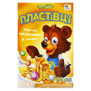 Zolote Zerno Honey Corn Flakes Dry Breakfast 80g - buy, prices for NOVUS - photo 2