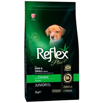 Reflex Plus Junior Dry Food with Chicken for Puppies of Small and Miniature Breeds 3kg - buy, prices for MasterZoo - photo 1