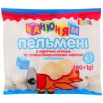 Пельмени Ласка Ма-ню-ням с куриным мясом и сладкосливочным маслом 400г