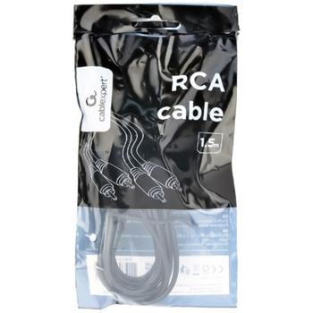 Кабель Cablexpert 2 RCA-2 RCA 1,5м - купить, цены на Auchan - фото 1