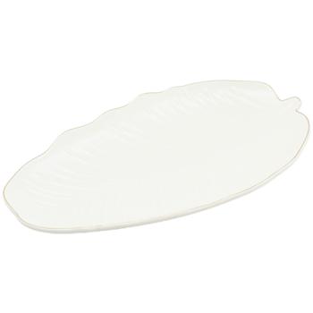 Блюдо Limited Edition Leaf Cream Gold овальне 30x16,8см - купити, ціни на Auchan - фото 1
