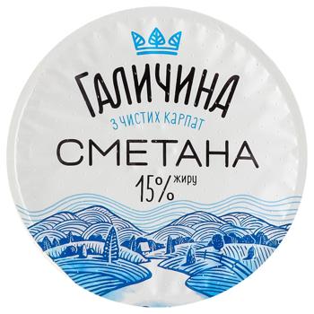 Сметана Галичина 15% 300г - купити, ціни на Ідеал - фото 3