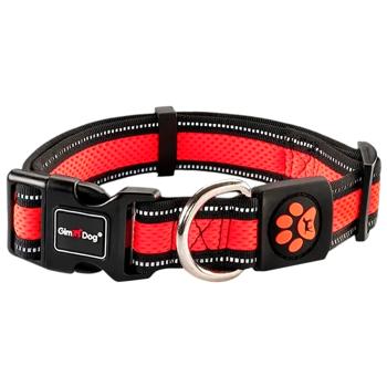GimDog Harlem Nylon Dog Collar 42-66cm/32mm Red