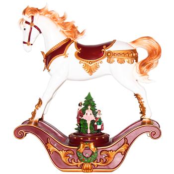 Декоративна фігура Конячка гойдалка з LED підсвічуванням 37см 837-289 BONADI 1 шт - купить, цены на WINETIME - фото 1