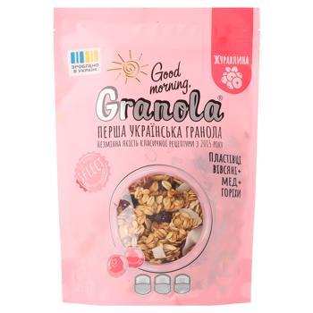 Сніданок Good Morning Granola Журавлина 255 г - купить, цены на ULTRAMARKET - фото 1