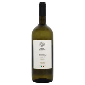 Gran Soleto Trebbiano Chardonnay White Dry Wine 11% 1.5l