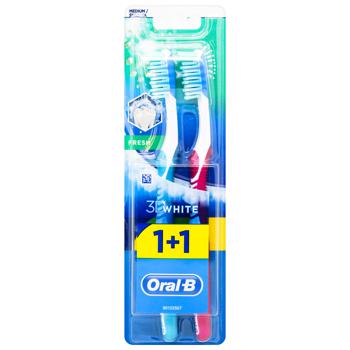 Зубна щітка Oral-B 3D White Fresh Medium 2шт - купити, ціни на Восторг - фото 6