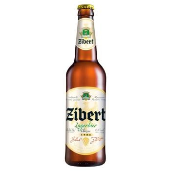 Пиво Zibert Lagerbier светлое 4,4% 0,5л - купить, цены на КОСМОС - фото 1