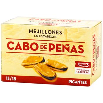 Мідії Cabo de Penas в маринаді гострі 111г - купити, ціни на METRO - фото 1