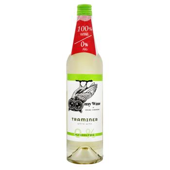 My Wine Traminer Non-Alcoholic White Semi-Sweet Wine 0.75l