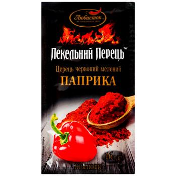 Приправа Любисток Адский перец Паприка 16г - купить, цены на Торба - фото 1
