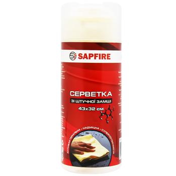 Серветка Sapfire зі штучної замші 42х32см - купити, ціни на ULTRAMARKET - фото 1