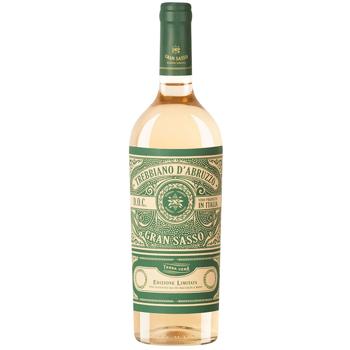 Вино Gran Sasso Trebbiano D'abruzzo белое сухое 11,5% 0,75л - купить, цены на WINETIME - фото 1