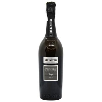 Merroto Raye Prosecco Brut White Sparkling Wine 11% 0.75l - buy, prices for MegaMarket - photo 1