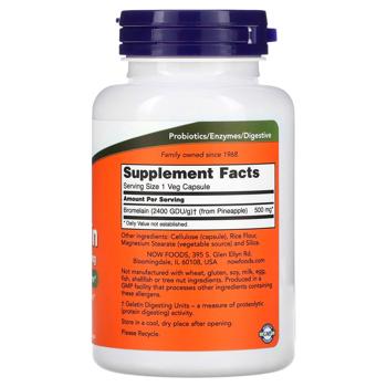 Now Foods Bromelain 500mg 120 capsules - buy, prices for Biotus - photo 2