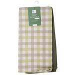 Набір кух. рушник. HomeLine 2шт. 45Х60см кліт. Оливк.-беж.