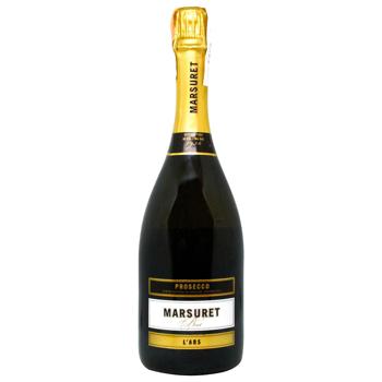 Вино игристое Marsuret Lars Prosecco белое сухое 11,5% 0,75л