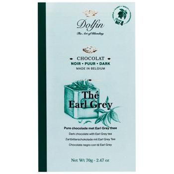 Шоколад чорний Dolfin з чаєм Earl Grey 60% 70г - купити, ціни на WINETIME - фото 1